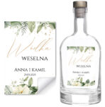 Naklejki na wódkę weselną - Emilia - 8 szt. - obrazek 12