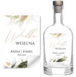 Naklejki na wódkę weselną - Emilia - 8 szt. - obrazek 4
