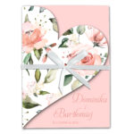 Zaproszenia ślubne A6 składane - Julia - 6 wzorów