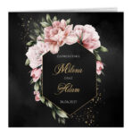 Zaproszenia Ślubne z kopertą - Emilia - 4 wzory