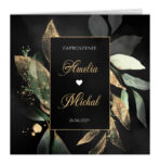 Zaproszenia Ślubne z kopertą - Emilia2 - 5 wzorów