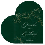 Zaproszenia Ślubne w Kształcie Serca składane - Zoja