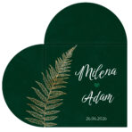 Zaproszenia Ślubne w Kształcie Serca składane - Zoja - obrazek 5