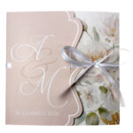 Zaproszenia ślubne składane - Inga - 4 wzory