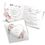 Zaproszenia ślubne Fiona- z sercem i wstążką - obrazek 9