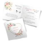 Zaproszenia ślubne Fiona- z sercem i wstążką - obrazek 13