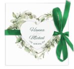 Zaproszenia ślubne Fiona- z sercem i wstążką - obrazek 2