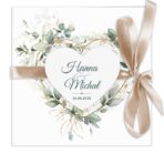Zaproszenia ślubne Fiona- z sercem i wstążką - obrazek 10
