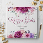 Księga Gości Weselnych czarne lub białe kartki - Amanda