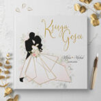 Księga Gości Weselnych czarne lub białe kartki - Ariana