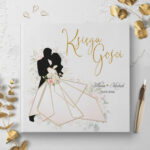 Księga Gości Weselnych czarne lub białe kartki - Ariana