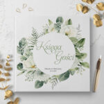 Księga Gości Weselnych czarne lub białe kartki - Gipsówka