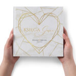 Księga Gości Weselnych czarne lub białe kartki - Marmurkowa - obrazek 6