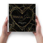 Księga Gości Weselnych czarne lub białe kartki - Marmurkowa - obrazek 7