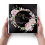 Księga Gości Weselnych czarne lub białe kartki - Peonia2 - obrazek 4