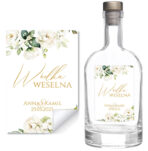 Naklejki na wódkę weselną - Ingrid - 8 szt. - obrazek 8