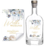 Naklejki na wódkę weselną - Ingrid - 8 szt. - obrazek 10