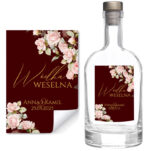 Naklejki na wódkę weselną - Ingrid - 8 szt. - obrazek 7