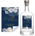 Naklejki na wódkę weselną - Ingrid - 8 szt. - obrazek 4