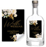 Naklejki na wódkę weselną - Ingrid - 8 szt.