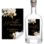 Naklejki na wódkę weselną - Ingrid - 8 szt.