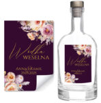 Naklejki na wódkę weselną - Ingrid - 8 szt. - obrazek 5