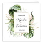 Zaproszenia ślubne - JUNGLE - 16wzorów