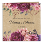 Zaproszenia ślubne EKO - Sylwia - 10wzorów