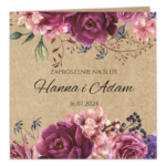 Zaproszenia ślubne EKO - Sylwia - 10wzorów