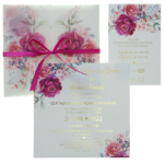 Zaproszenia ślubne złocone z kalką Aurora - 10 wzorów