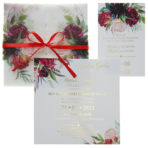 Zaproszenia ślubne złocone z kalką Aurora - 10 wzorów - obrazek 6