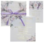 Zaproszenia ślubne złocone z kalką Aurora - 10 wzorów - obrazek 8