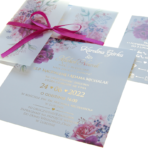 Zaproszenia ślubne złocone z kalką Aurora - 10 wzorów - obrazek 2