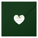 Naklejki ślubne na koperty SERCA  - 54 szt - obrazek 3