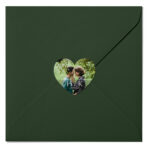 Naklejki ślubne na koperty SERCA ze zdjęciem  - 54 szt. - obrazek 3