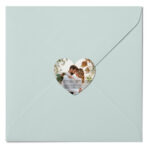 Naklejki ślubne na koperty SERCA ze zdjęciem  - 54 szt. - obrazek 5