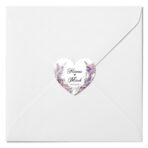 Naklejki ślubne na koperty SERCA  - 54 szt