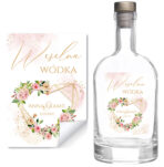 Naklejki na wódkę weselną - Adela- 8 szt. - obrazek 3