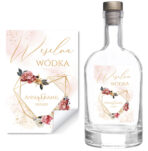 Naklejki na wódkę weselną - Adela- 8 szt. - obrazek 5