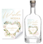 Naklejki na wódkę weselną - Adela- 8 szt. - obrazek 10