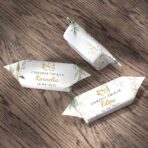 Krówki mleczne Podziękowanie 1kg Chrzest Eukaliptus - obrazek 2