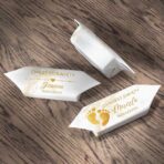 Krówki mleczne Podziękowanie 1kg Chrzest Stopki - obrazek 2