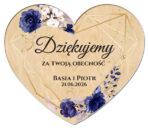 magnesy z podziękowaniem dla gości drewniane