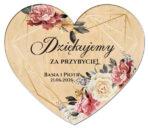 magnesy z podziękowaniem dla gości drewniane