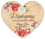 magnesy z podziękowaniem dla gości drewniane