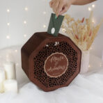 drewniana skrzynka na koperty