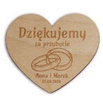 podziękowania dla gości magnesy personalizowane