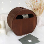 drewniana skrzynka na koperty