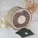 drewniana skrzynka na koperty