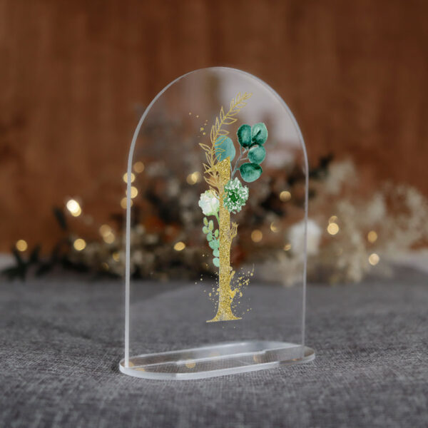 numerki na stół weselny pleksi